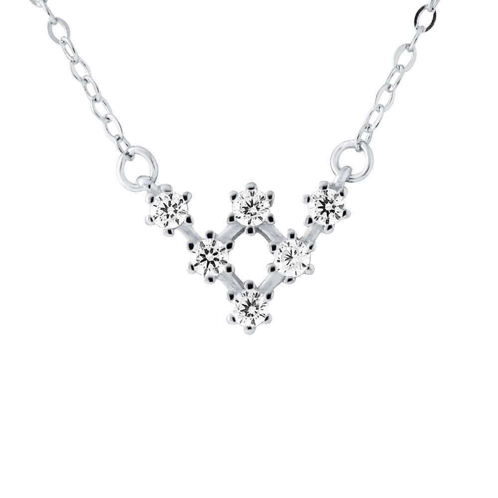 Zarte Sterling Silber Mond & Stern Halskette