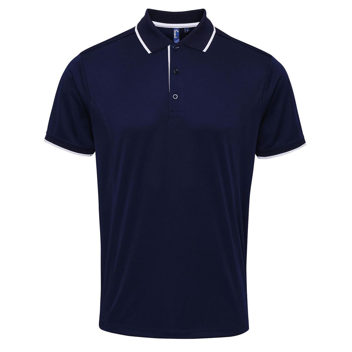 Kurzarm Poloshirt mit Kontrastbesatz