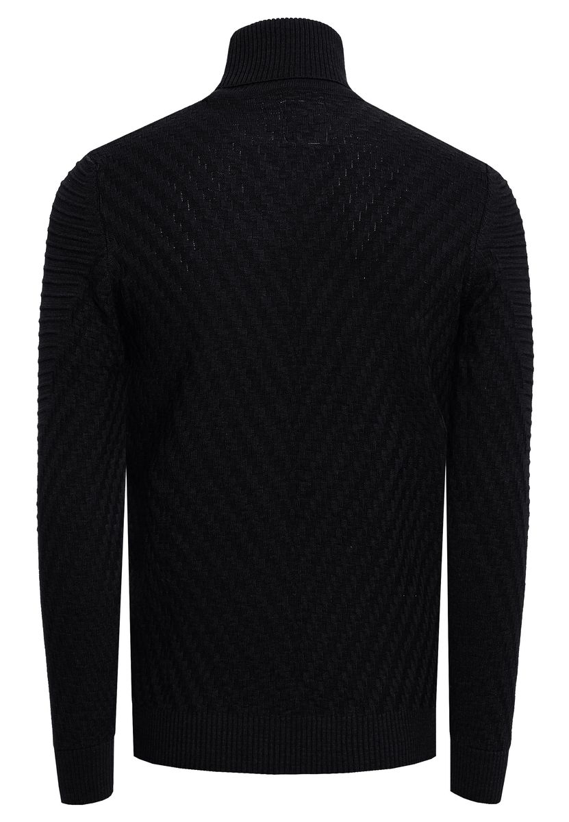 Strukturierter Slim-Fit Rollkragen
