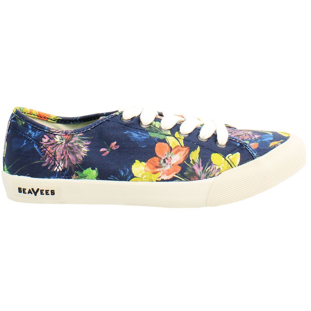 Plimsoll-Sneaker aus Canvas mit Blumendruck