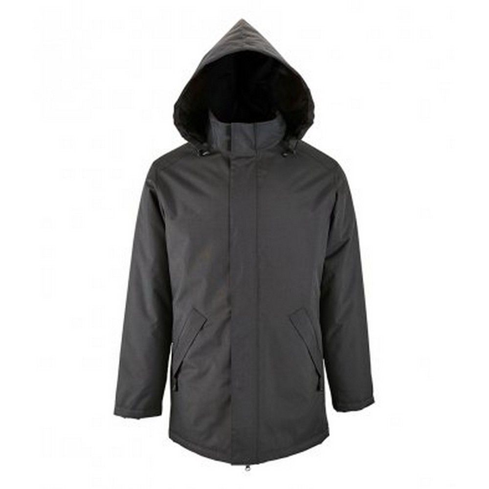 Unisex Gefütterte Winterparka Jacke mit Kapuze