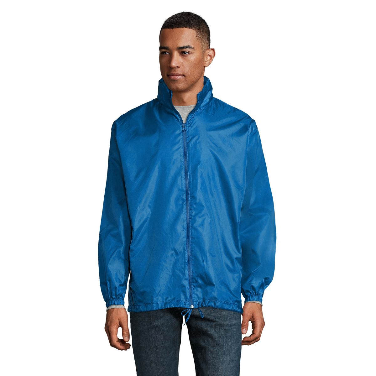 Wasserabweisender Windbreaker mit Reißverschluss