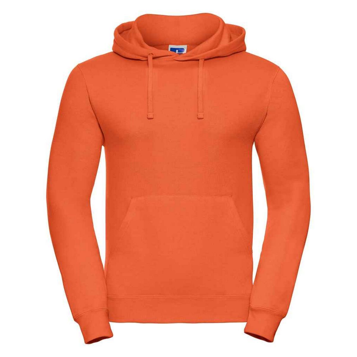 Oranger Kapuzenpullover mit Kängurutasche