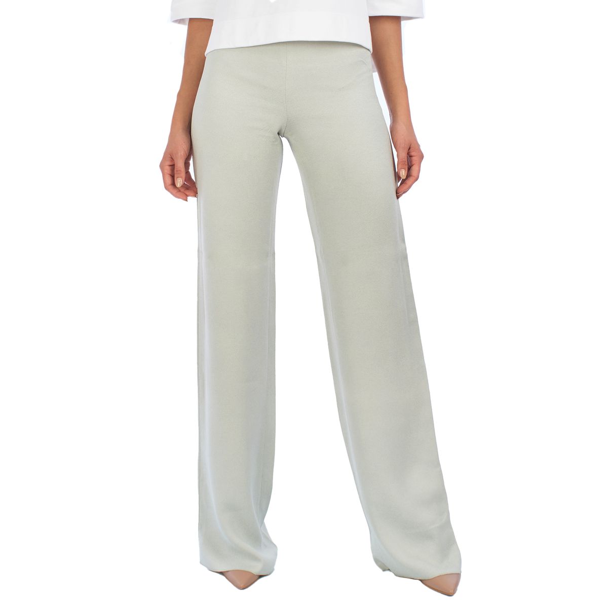 Weites Bein High Waist Palazzo Hose