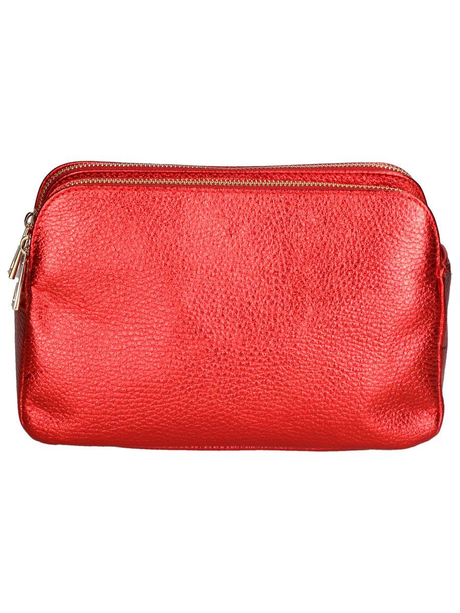 Kosmetiktasche aus metallischem Leder