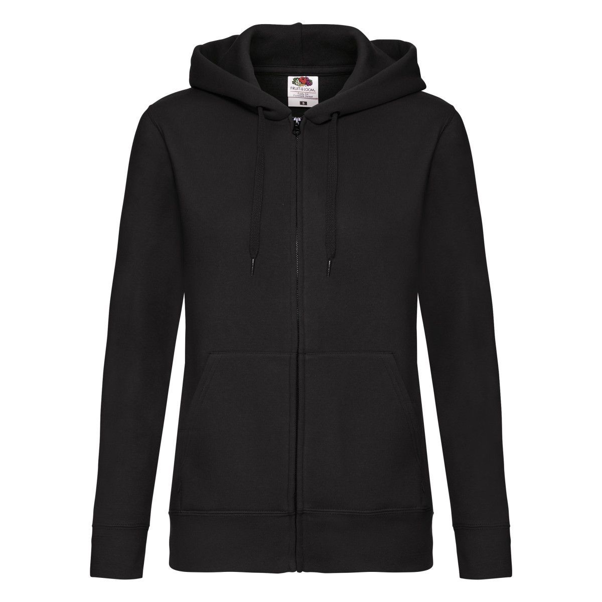 Fleece-Kapuzenpullover mit Reißverschluss für Damen