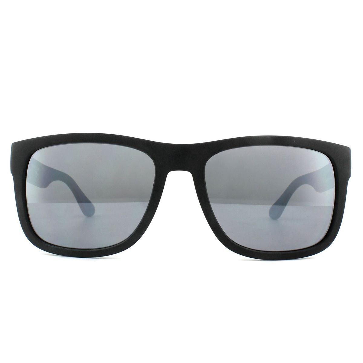 Klassische Rechteckige Sonnenbrille mit Grauen Gläsern