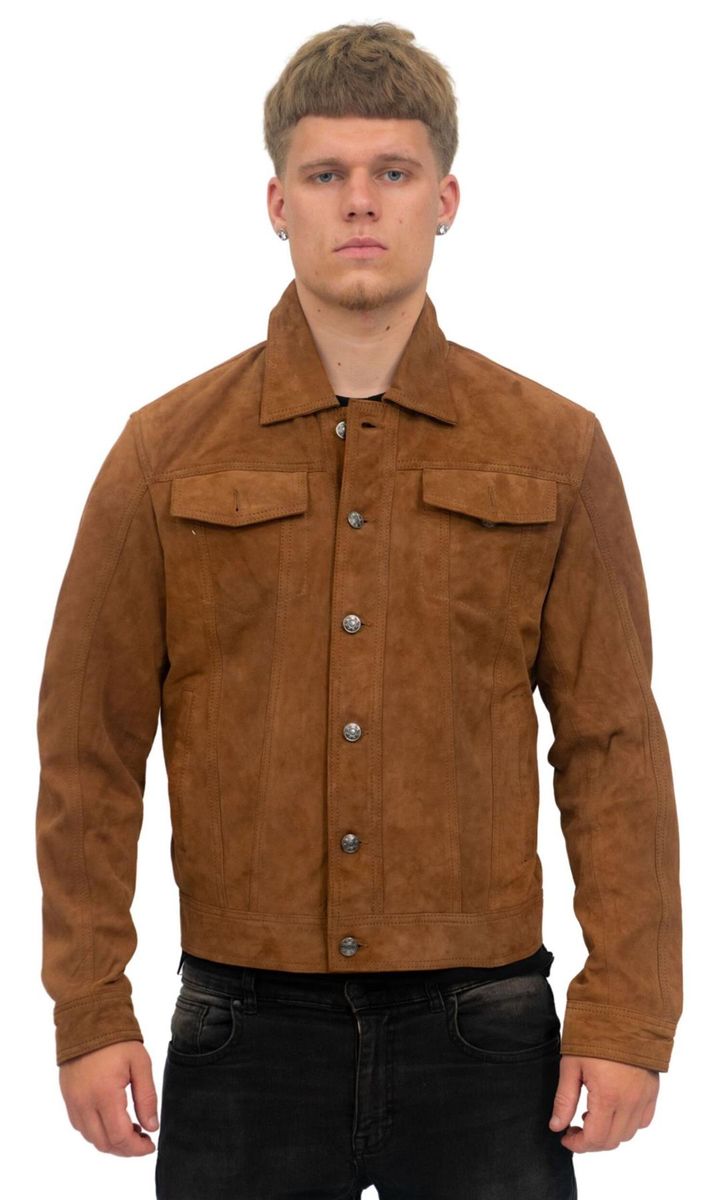 Herren Trucker Jacke aus Wildleder Adelaide
