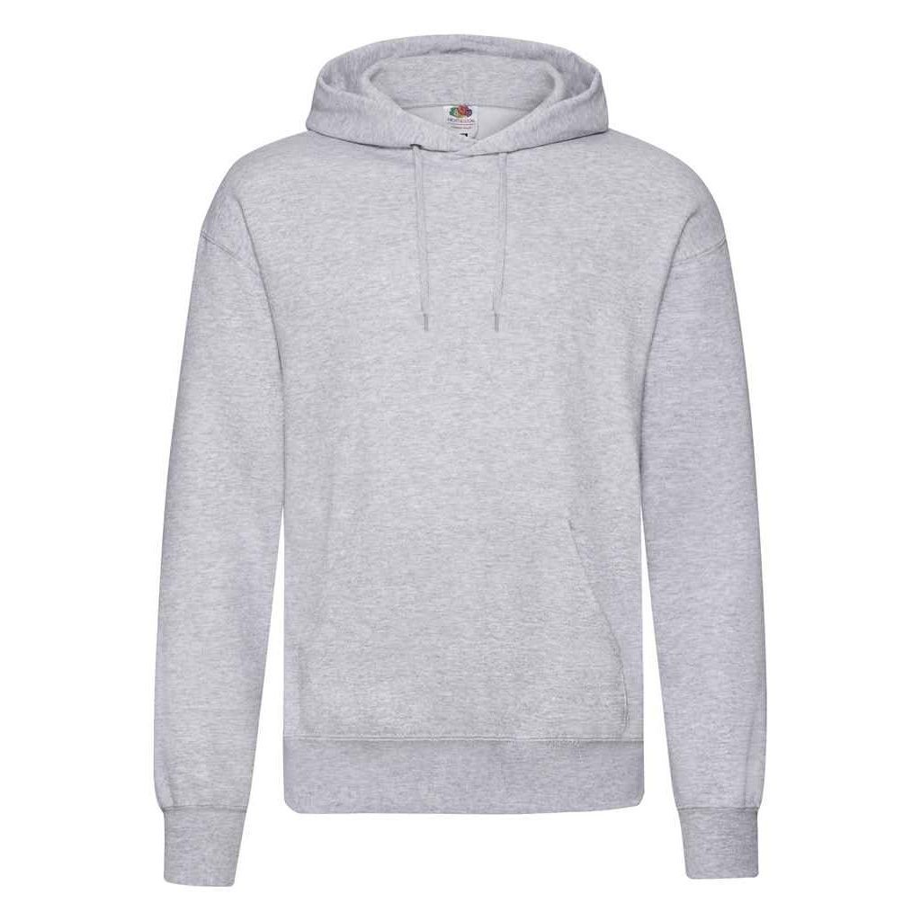 Klassischer Heather Grauer Kapuzenpullover