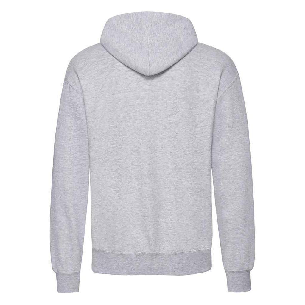 Klassischer melierter Kapuzenpullover mit Kordelzug