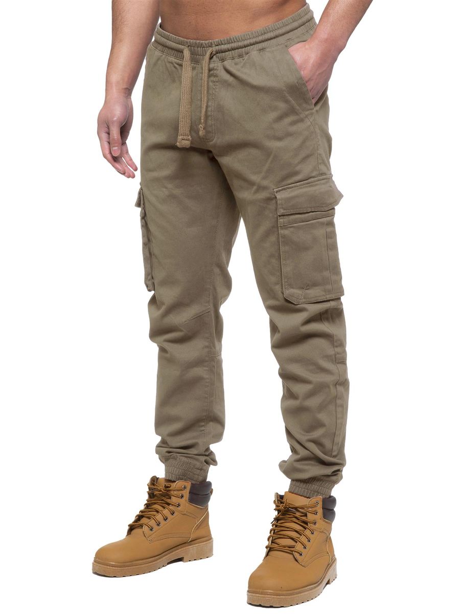 Herren Cargo-Jogginghose mit elastischem Bund