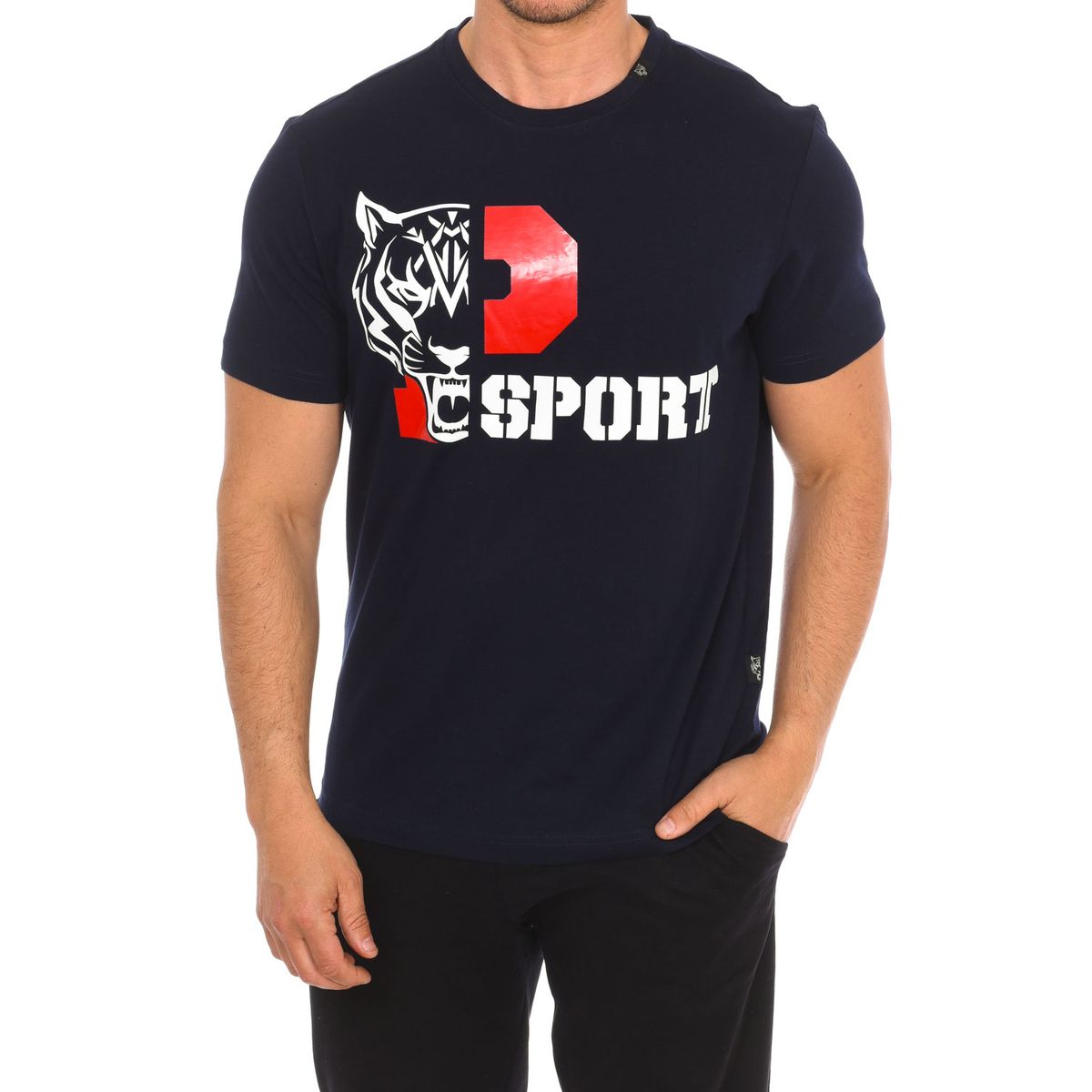 Sportliches T-Shirt mit Tigerprint