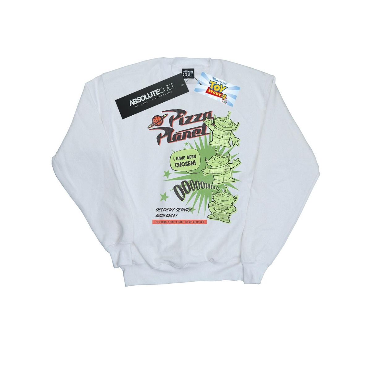 Pizza Planet Alien Grafik Sweatshirt