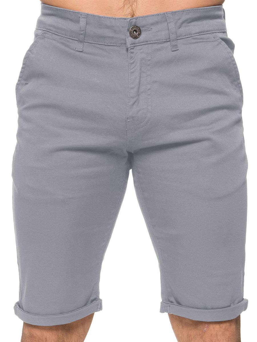 Schmale Stretch-Chino-Shorts