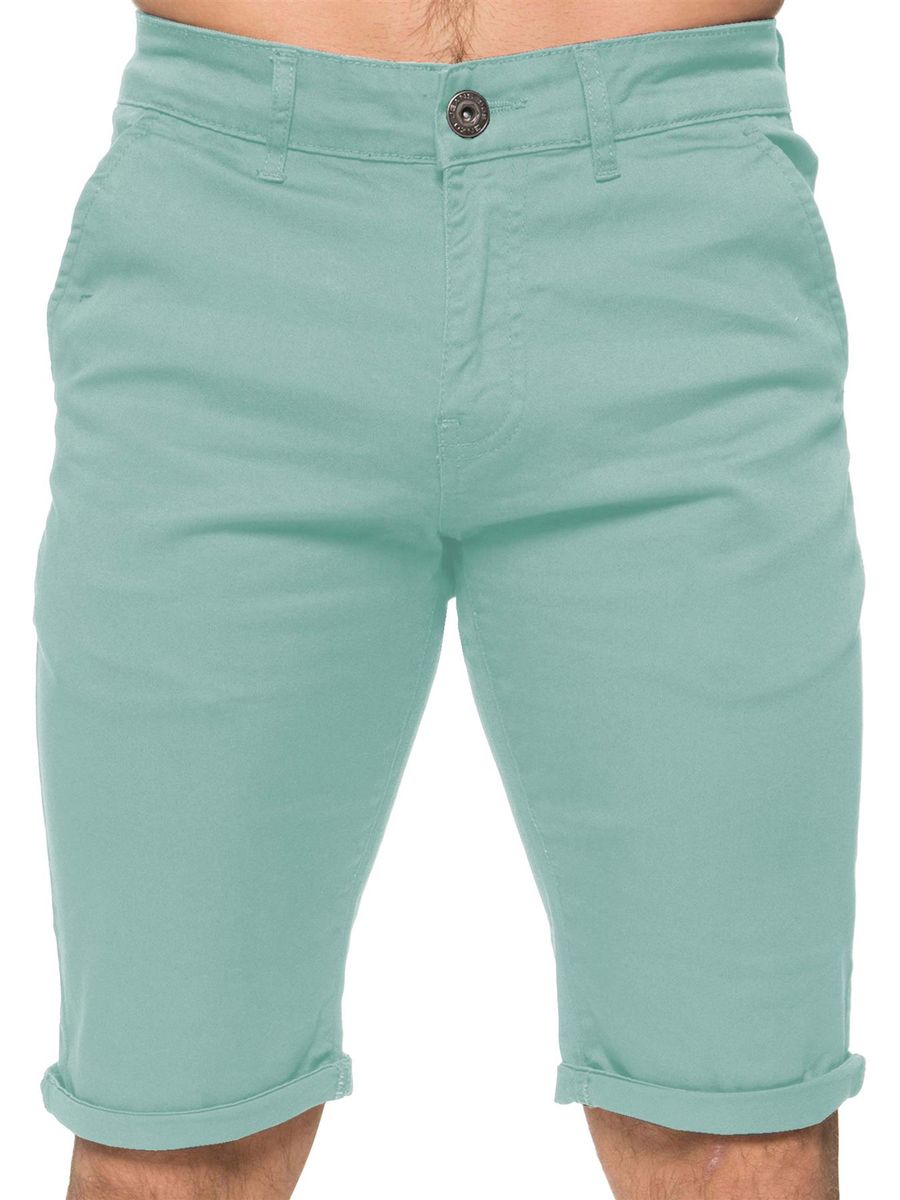 Schmale Stretch-Chino-Shorts