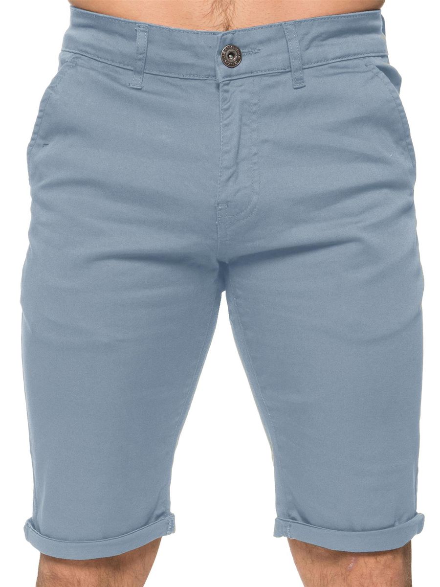 Schmale Stretch-Chino-Shorts