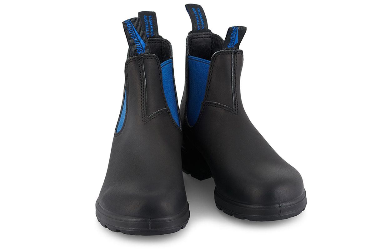Chelsea-Boots mit kontrastierendem Einsatz