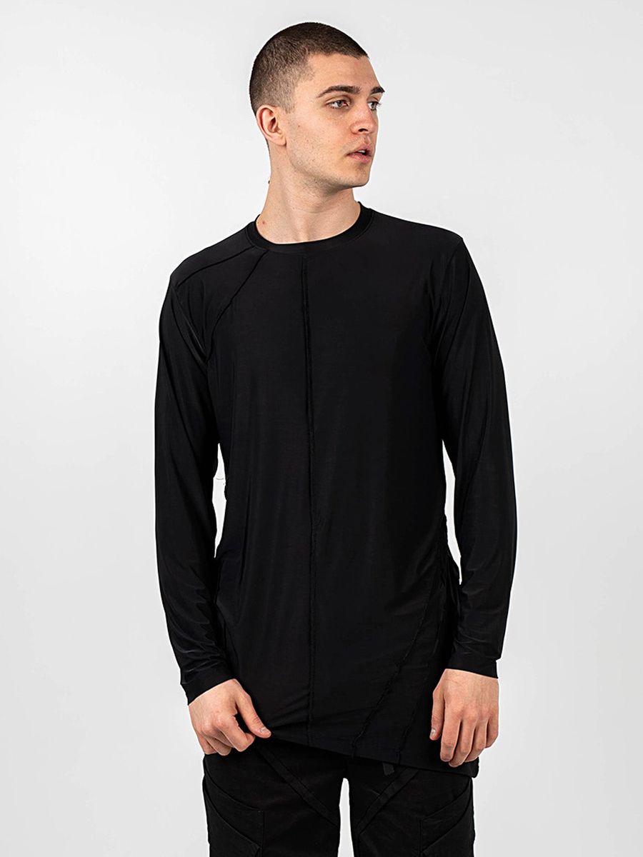 Longline-Oberteil mit asymmetrischen Nähten