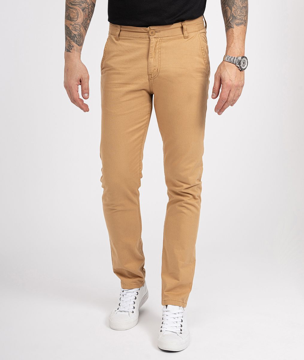 Lässige Slim-Fit Chino Hose