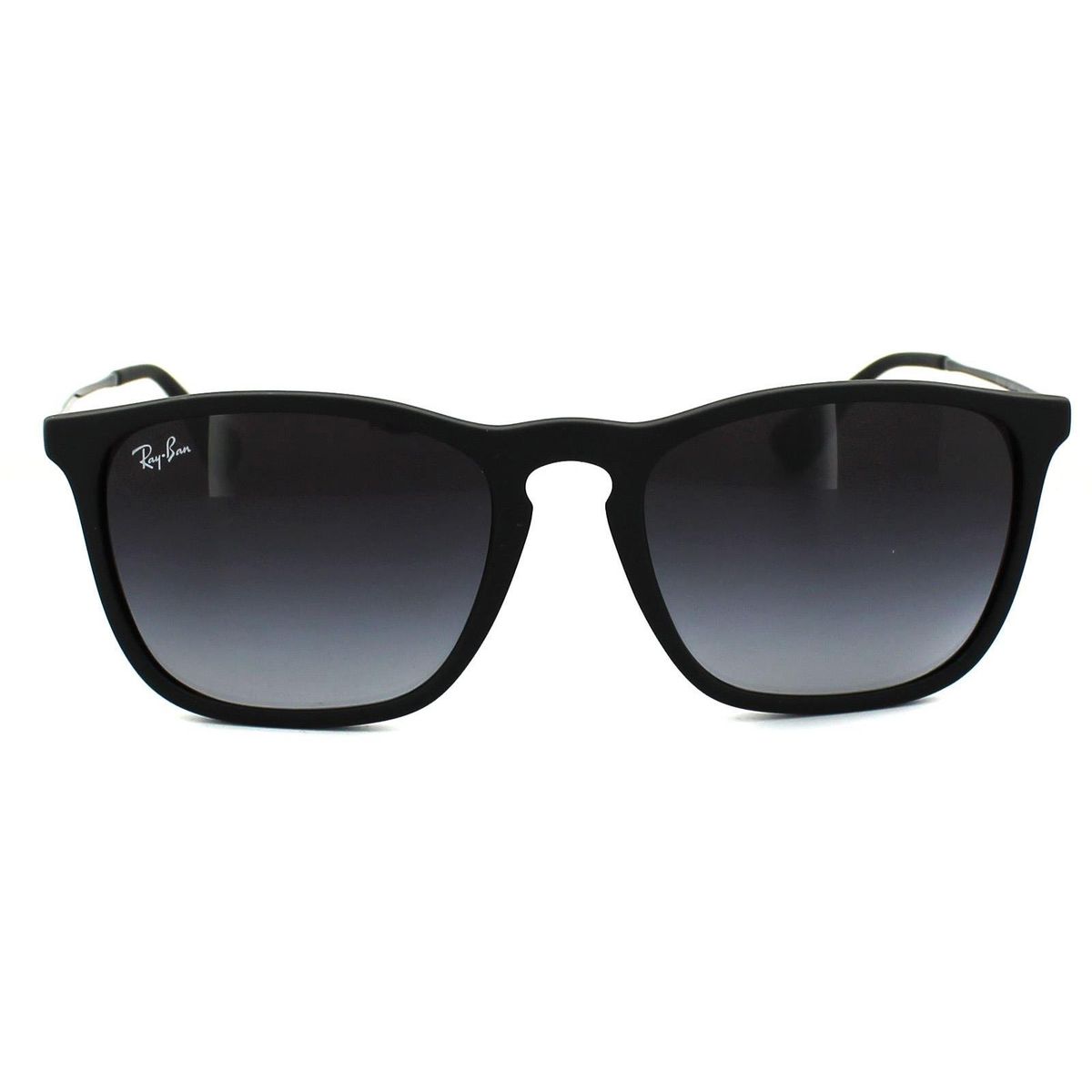 Matte Schwarze Sonnenbrille mit quadratischem Rahmen