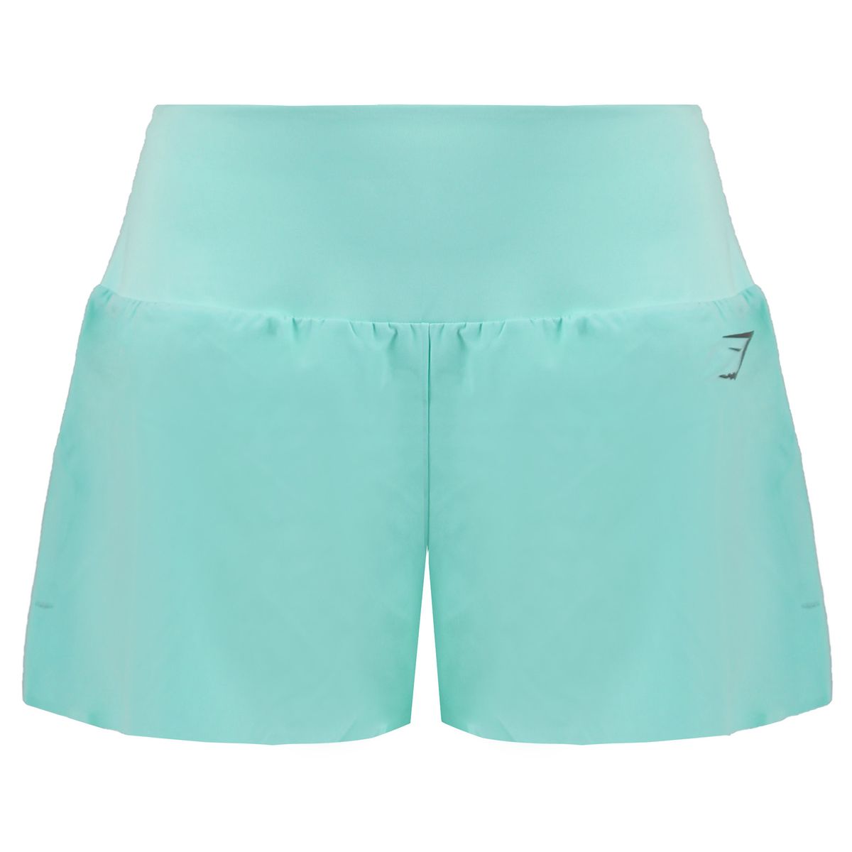 Türkisblaue Laufshorts