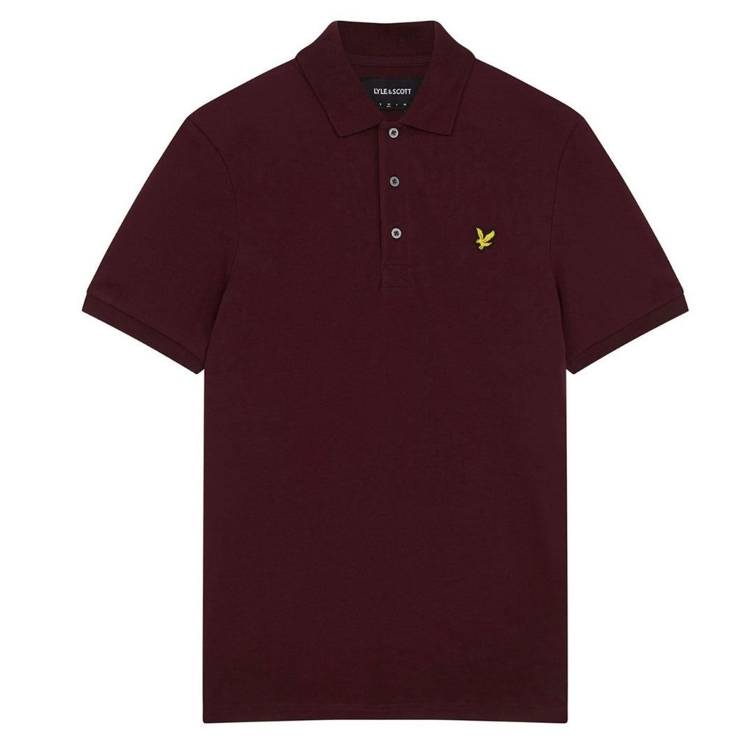 Klassisches, einfarbiges Baumwoll-Poloshirt