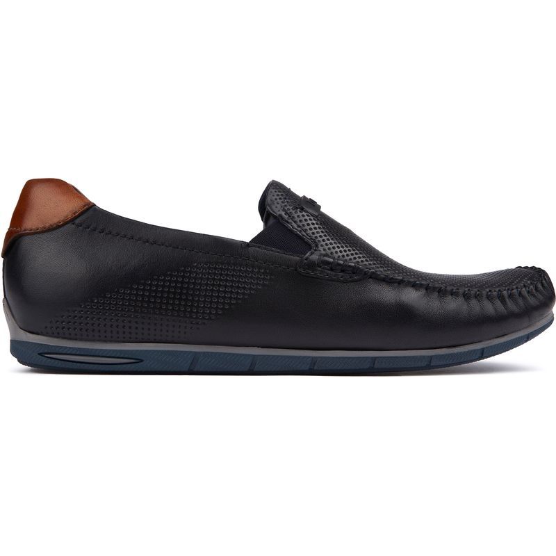Leder Loafer mit Mokassin-Naht