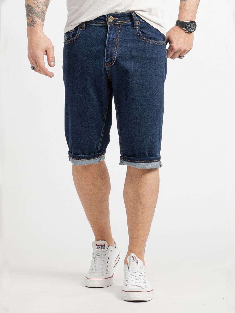 Herren Jeansshorts mit dunkler Waschung