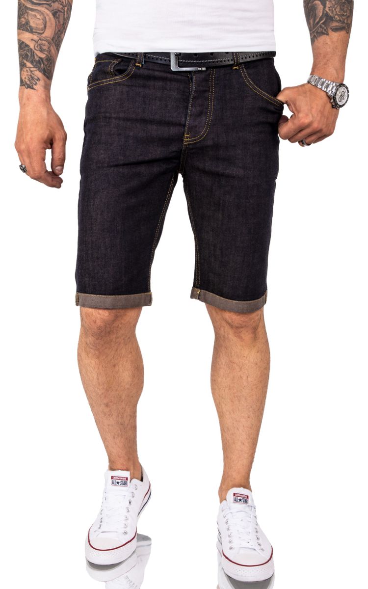 Herren Jeansshorts mit dunkler Waschung