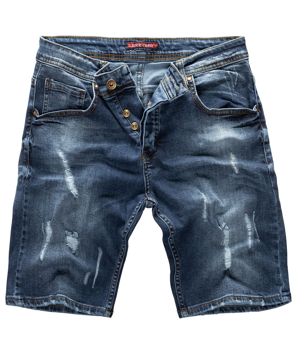 Herren Jeansshorts mit dunkler Waschung