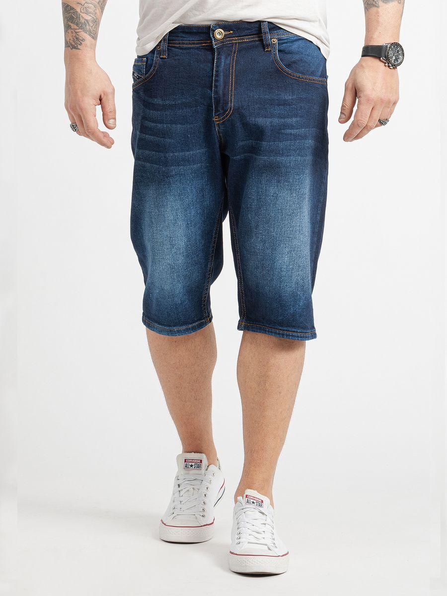 Herren Jeansshorts mit dunkler Waschung