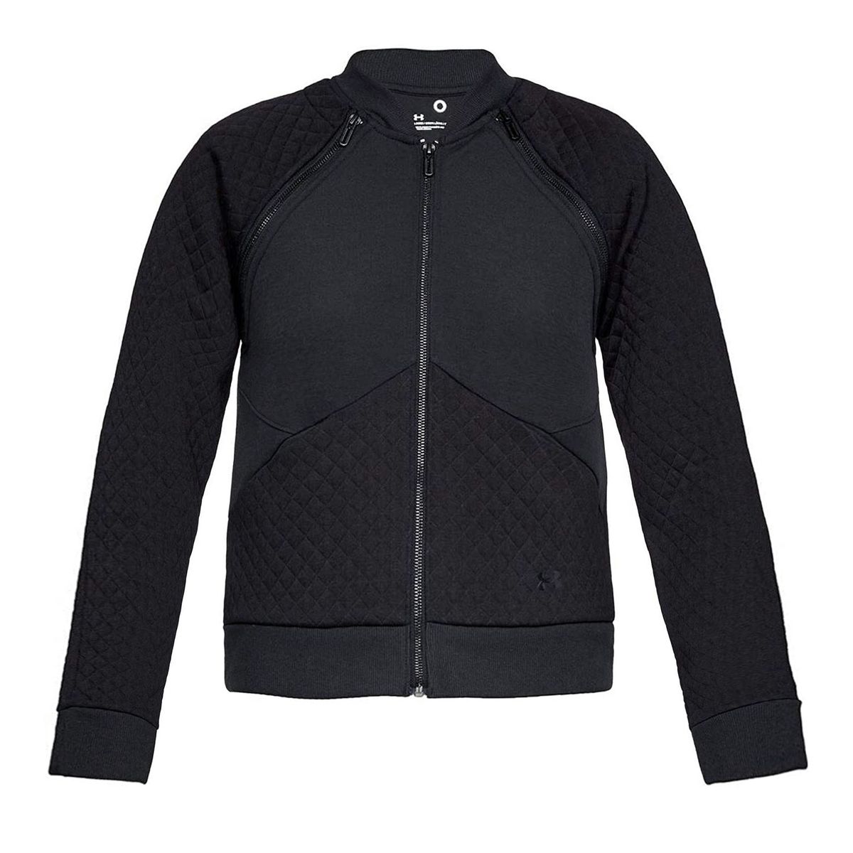 Jacke mit Rautensteppung und Reißverschluss