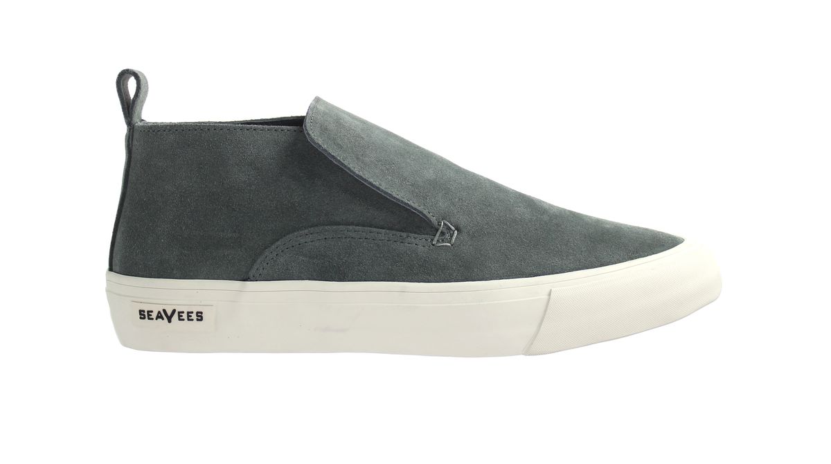 Grauer Wildleder Slip-On Chukka Sneaker