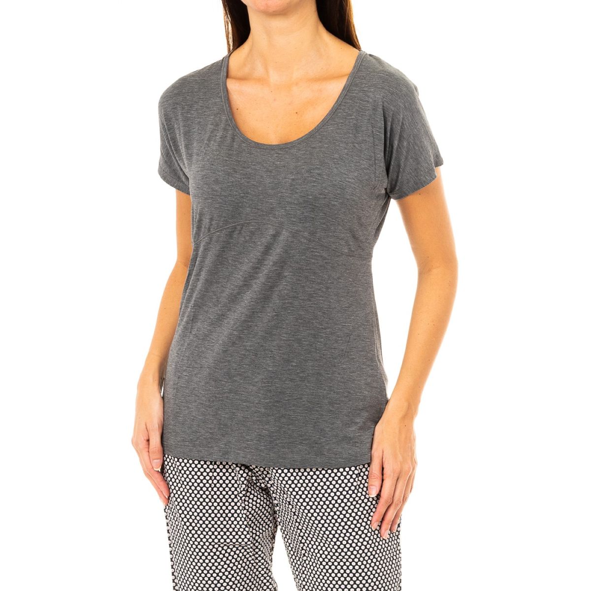 Damen Kurzarm T-Shirt mit Rundhalsausschnitt