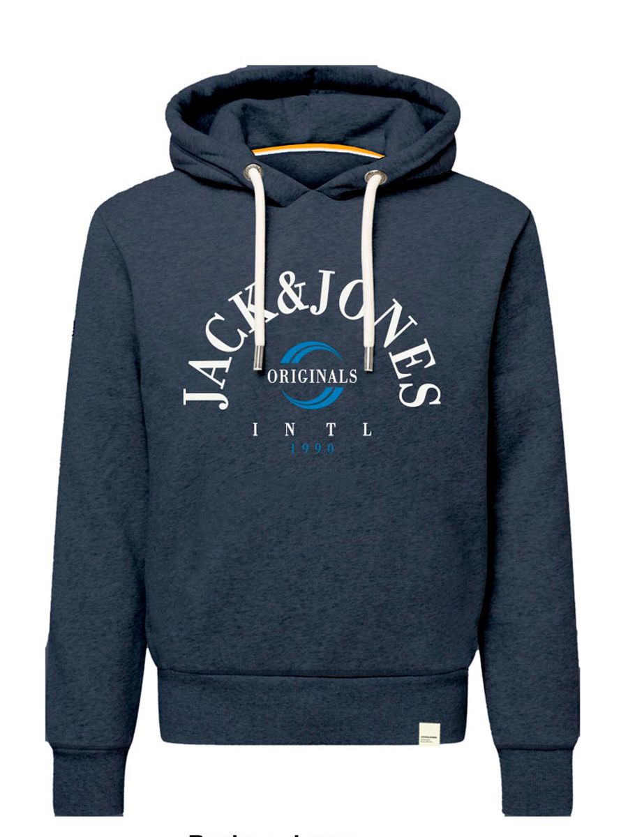 Kapuzenpullover mit Grafikprint und Baumwollmischung