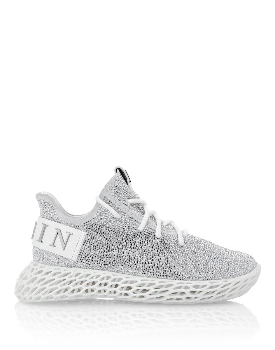 Verzierte Runner-Sneakers mit Skelettsohle