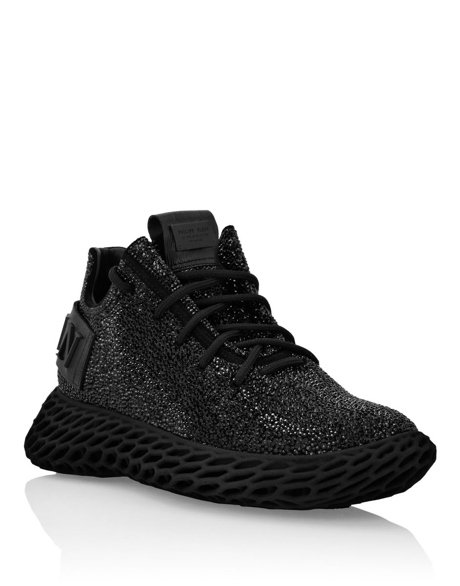 Verzierte Runner-Sneakers mit Skelettsohle