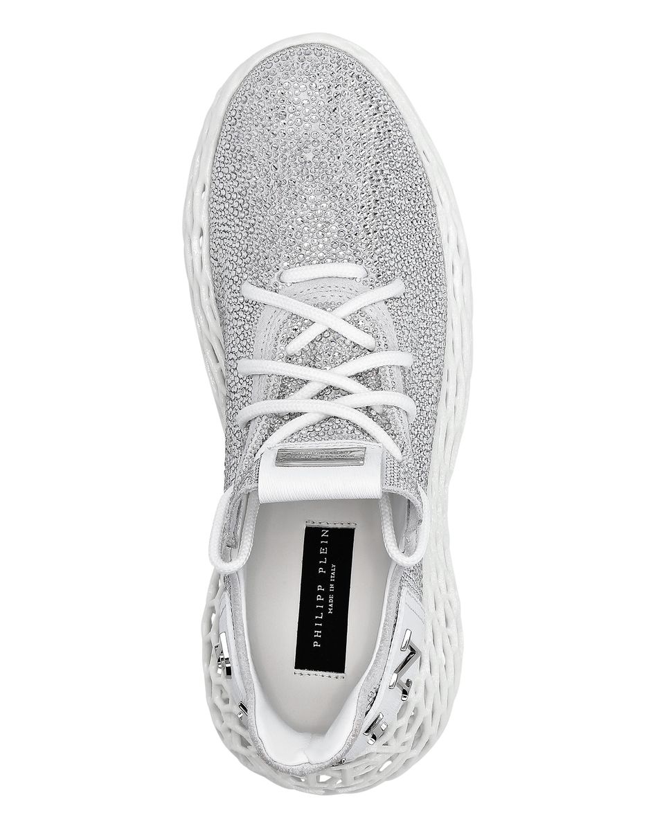 Strassbesetzter Skeleton Runner Sneaker