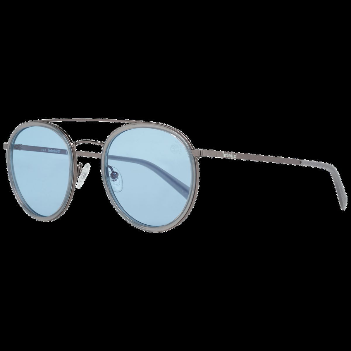 Runde Pilotenbrille mit blauen Gläsern