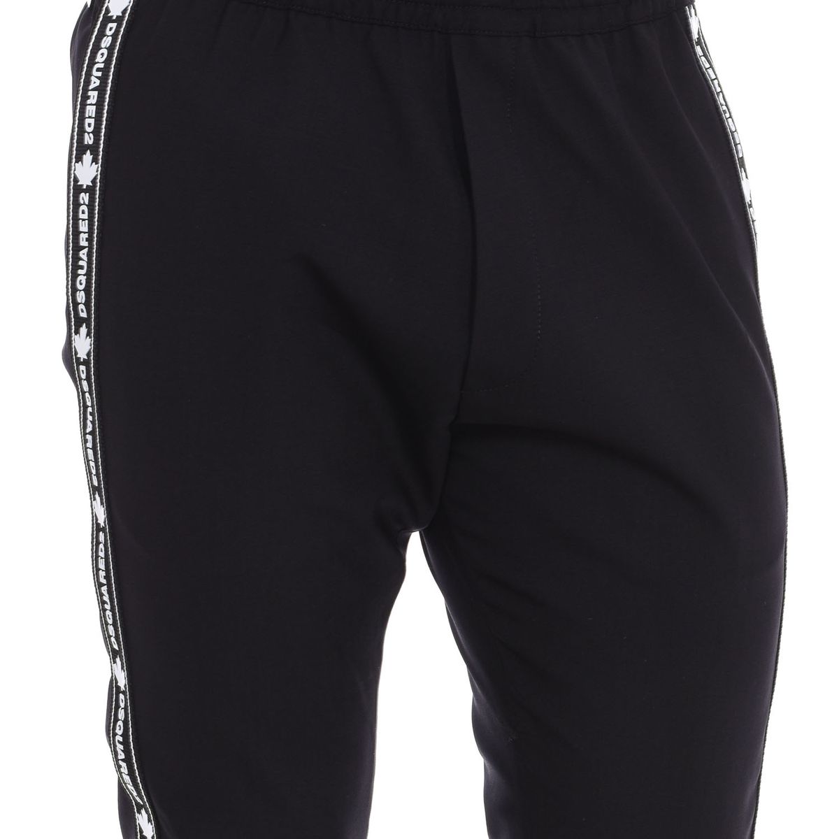 Sportliche Karottenhose mit Logostreifen