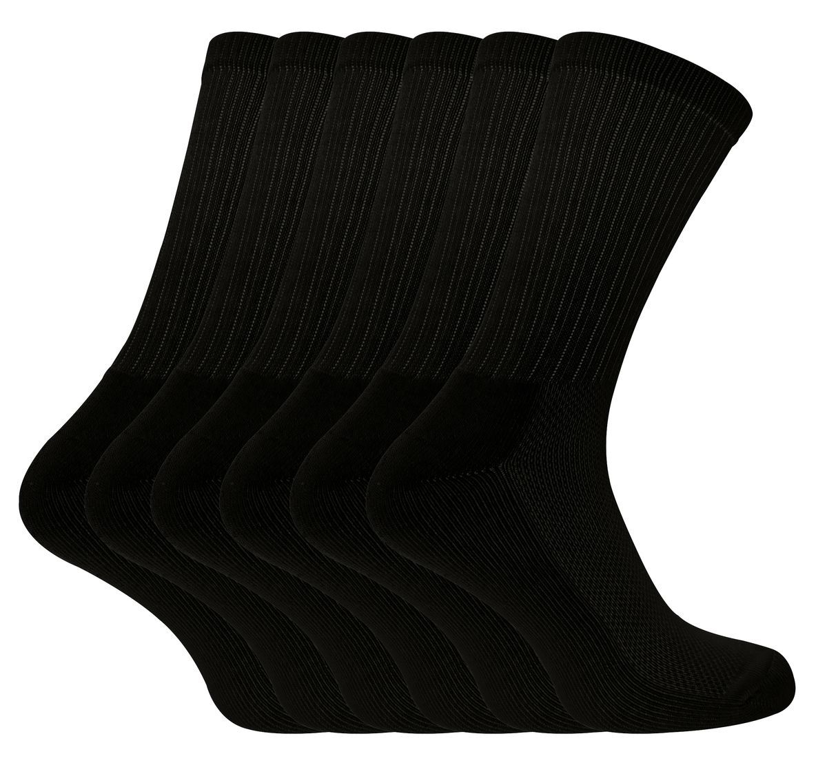 Sock Snob - 6er Pack Damen Bambus Bio-Baumwolle Running Sport Socken