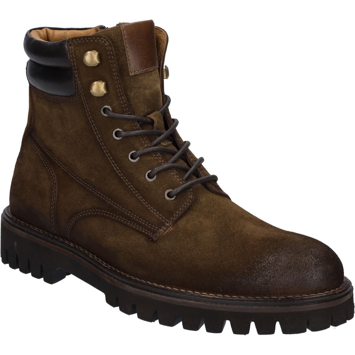 Herren Knöchelhoher Stiefel aus braunem Wildleder