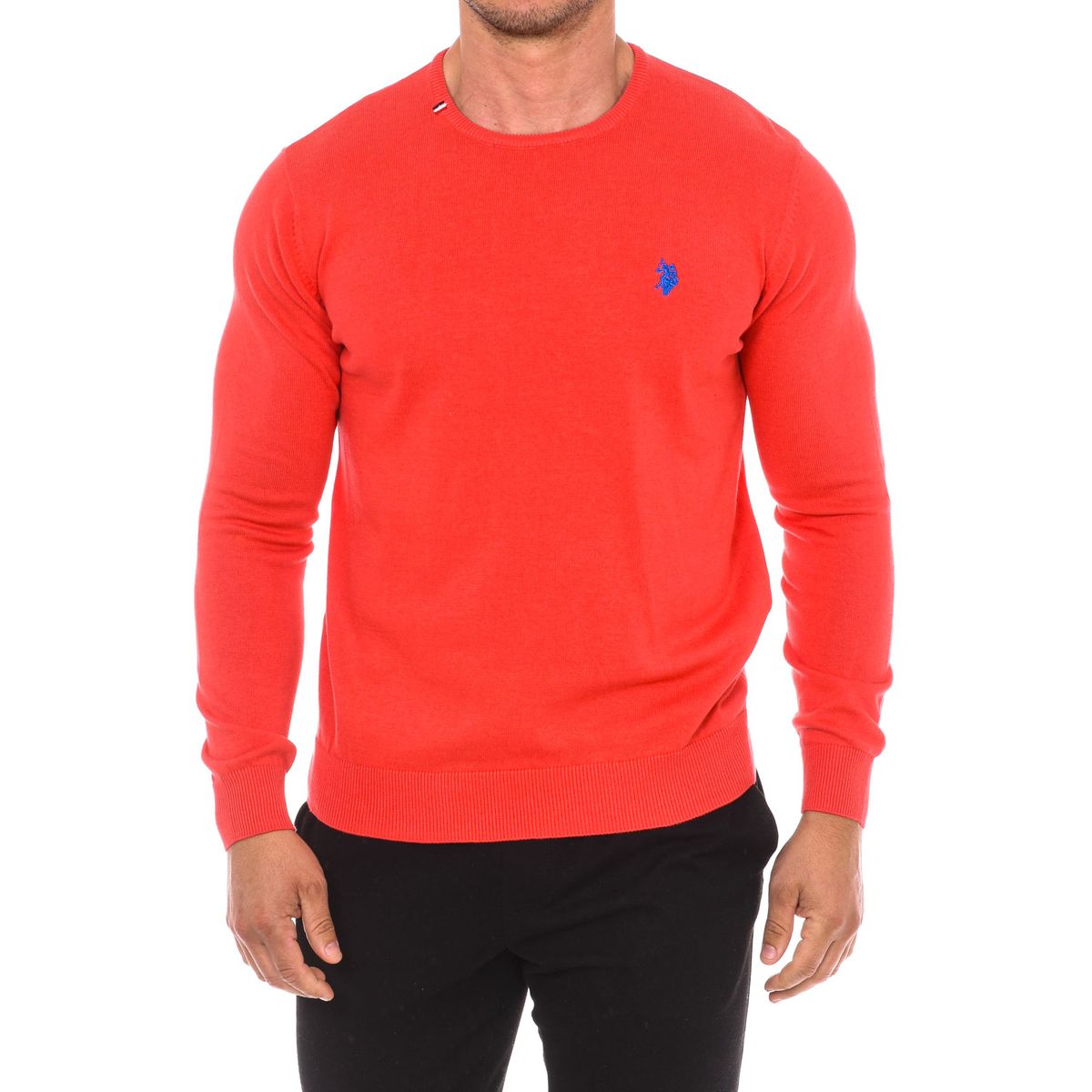 Klassischer Baumwollstrickpullover