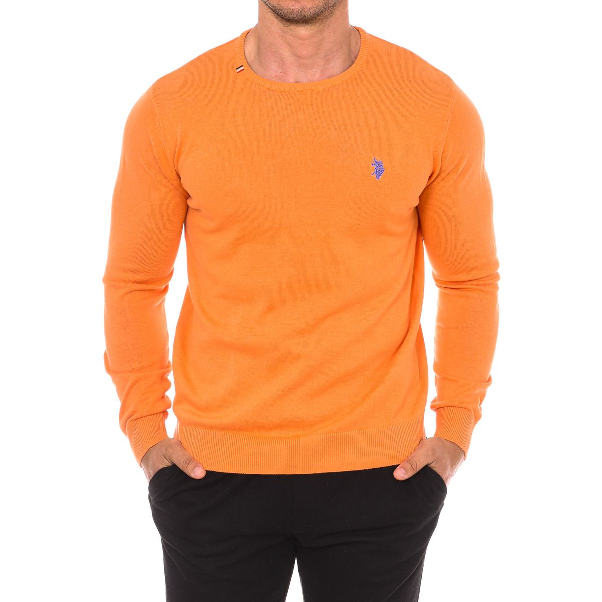 Klassischer Baumwollstrickpullover