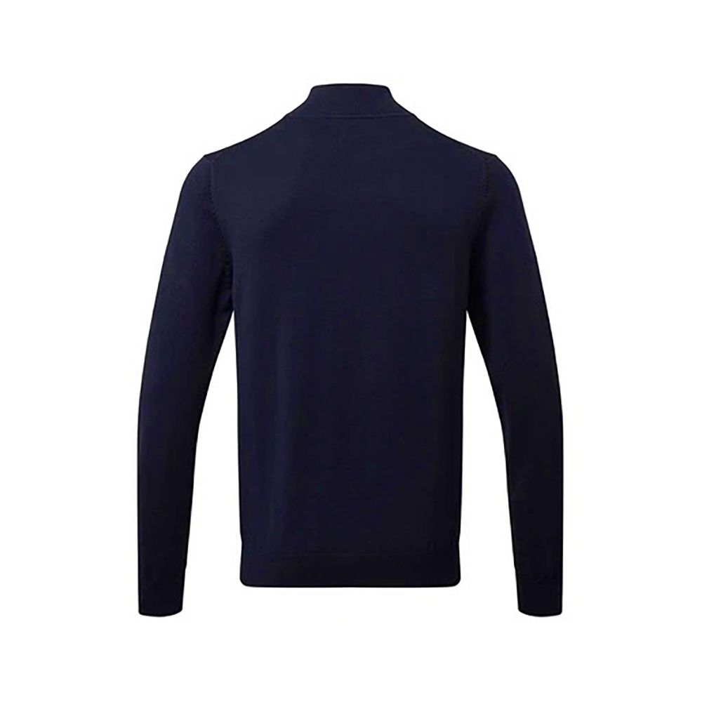 Baumwoll-Pullover mit Viertelreißverschluss