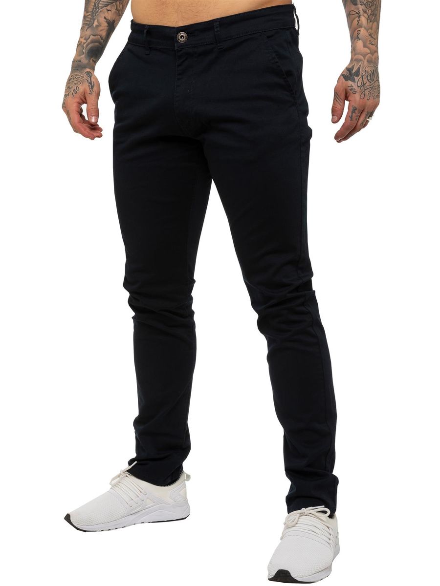 Herren Slim Fit Stretch Chino Hose