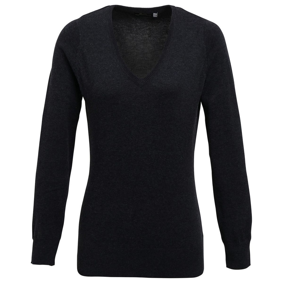 Klassischer V-Ausschnitt Langarm Pullover