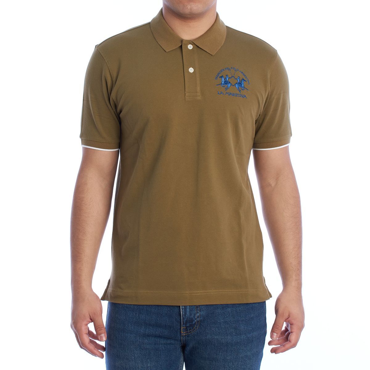 Herren Regular Fit Baumwoll-Polohemd