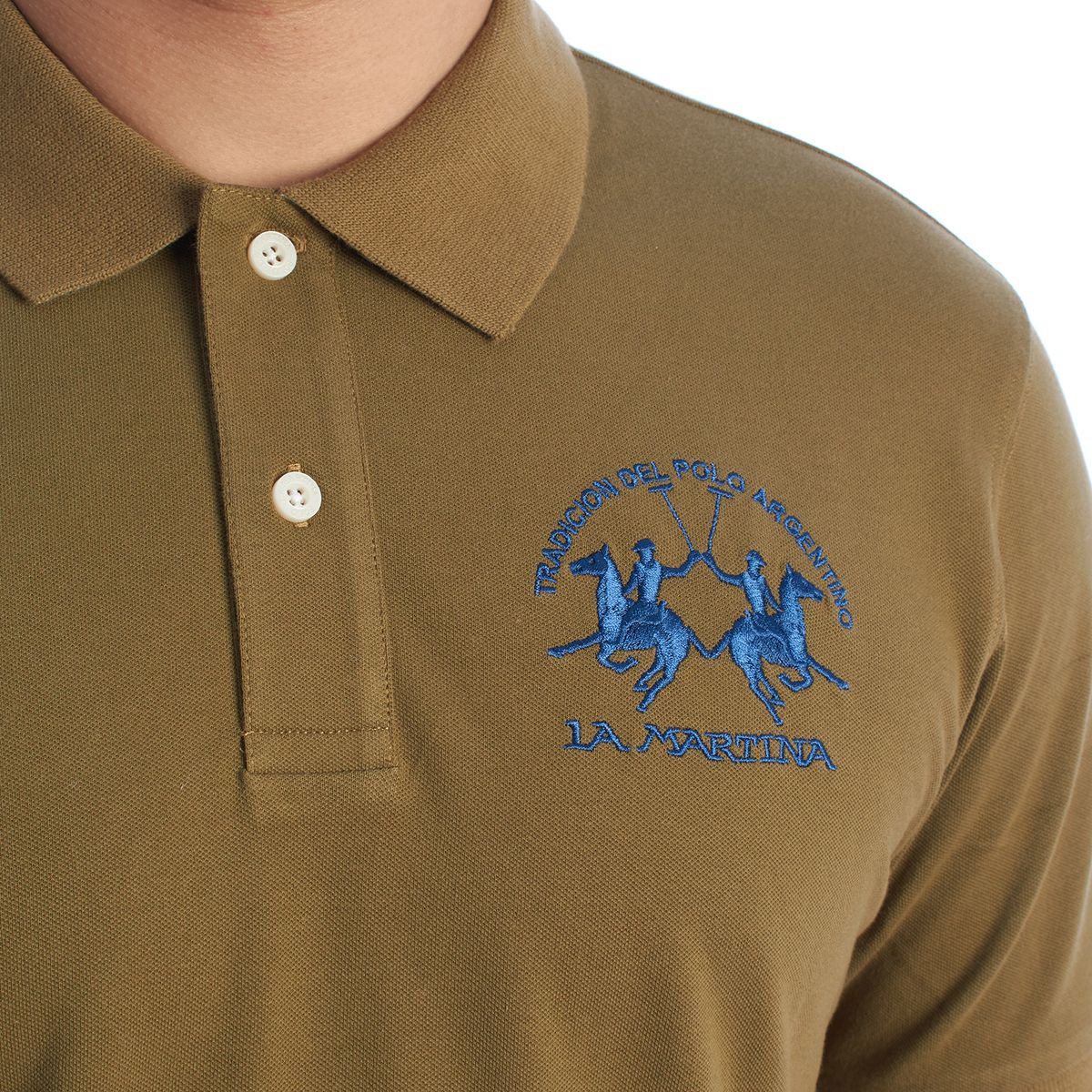 Klassisches Piqué-Poloshirt mit Stickerei