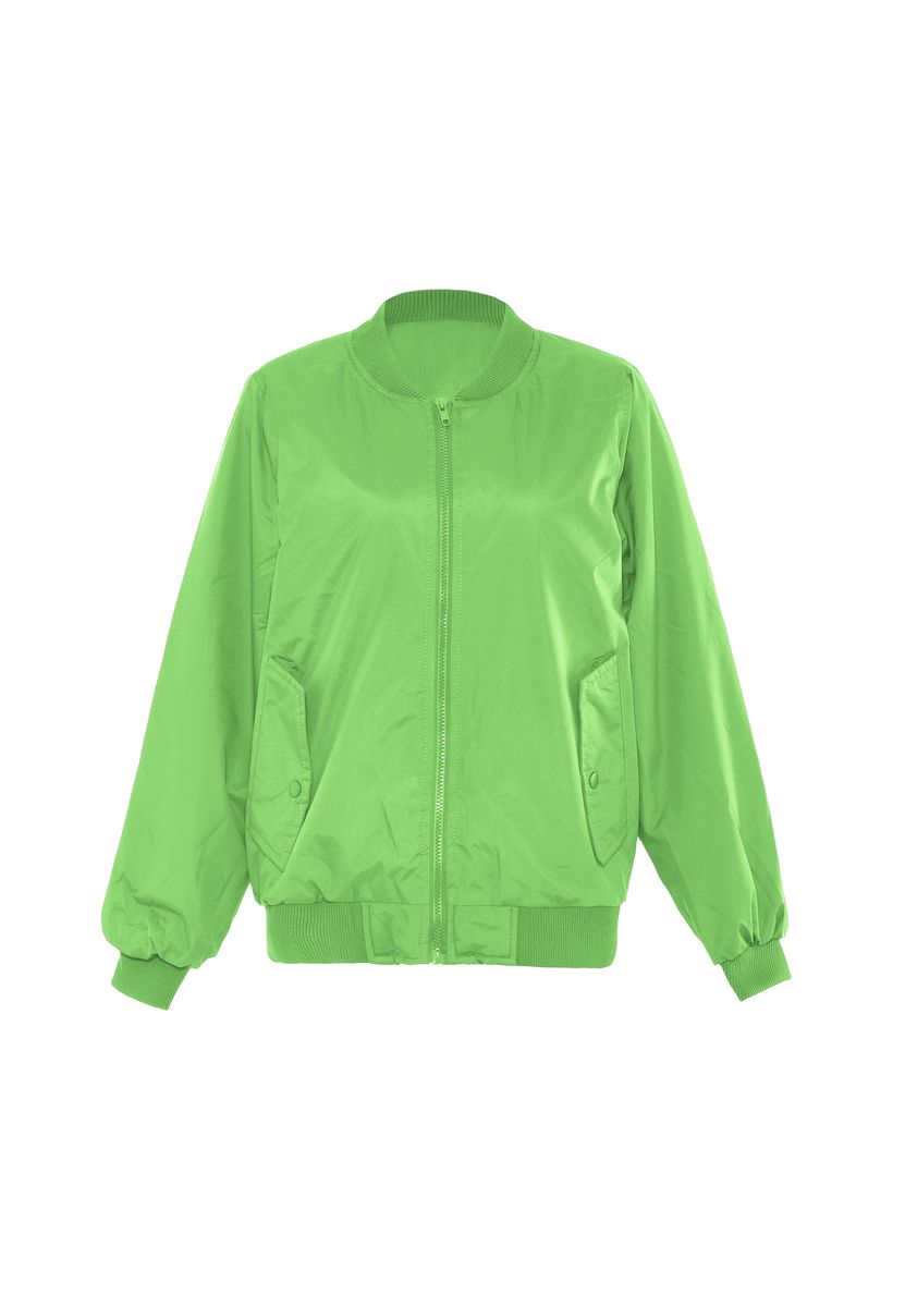 Sportliche Grüne Bomberjacke